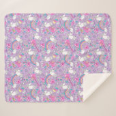 Llamas Sherpa Blanket Sherpadecke (Vorderseite (Horizontal))