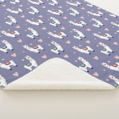 Llamas Sherpa Blanket Sherpadecke (3/4)