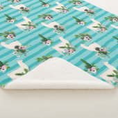 Llamas Sherpa Blanket Sherpadecke (3/4)