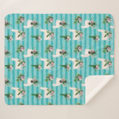 Llamas Sherpa Blanket Sherpadecke (Vorderseite (Horizontal))