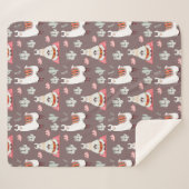 Llamas Sherpa Blanket Sherpadecke (Vorderseite (Horizontal))