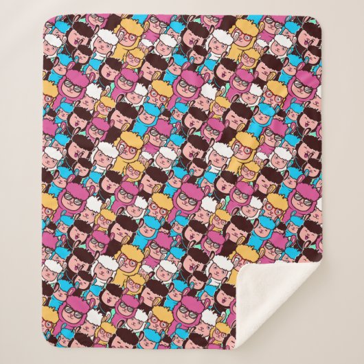 Llamas Sherpa Blanket Sherpadecke (Vorderseite)