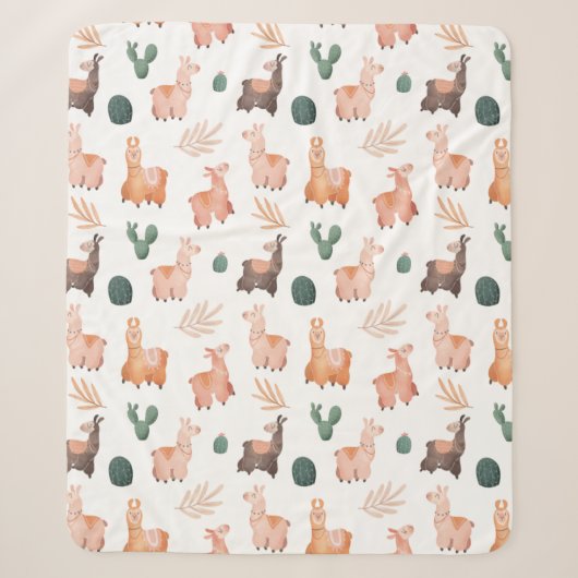 Llamas Sherpa Blanket Sherpadecke (Vorderseite)