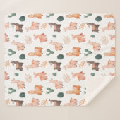 Llamas Sherpa Blanket Sherpadecke (Vorderseite (Horizontal))