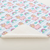 Llamas Sherpa Blanket Sherpadecke (3/4)