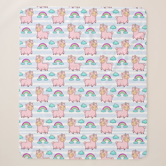 Llamas Sherpa Blanket Sherpadecke (Vorderseite)