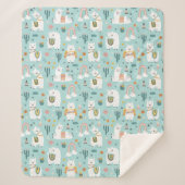 Llamas Sherpa Blanket Sherpadecke (Vorderseite)