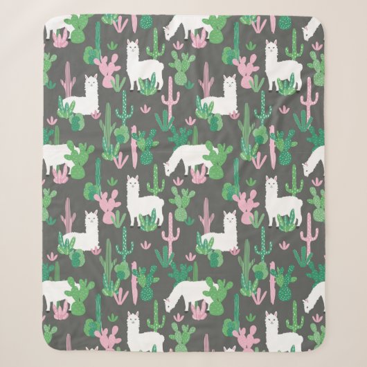 Llamas Sherpa Blanket Sherpadecke (Vorderseite)