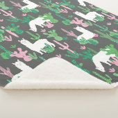 Llamas Sherpa Blanket Sherpadecke (3/4)