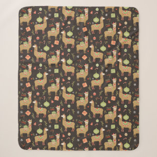 Llamas Sherpa Blanket Sherpadecke