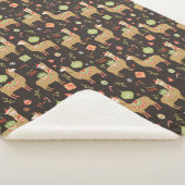 Llamas Sherpa Blanket Sherpadecke (3/4)