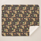 Llamas Sherpa Blanket Sherpadecke (Vorderseite (Horizontal))