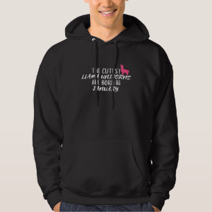 Llamas sind im Januar Geboren Niedliche Geburtstag Hoodie