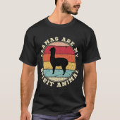 Llamas sind mein Geist-Tier-T - Shirt (Vorderseite)