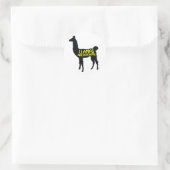 Llamas sind phantastisch! runder aufkleber (Tasche)