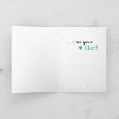 Llamas St. Patricks Day Kleeblatts Karte (Innenseite)