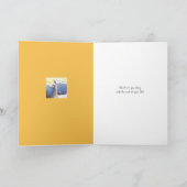 Llamas über das blauromantische Denken von dir Karte (Innenseite)