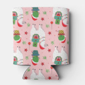 Llamas und Cacti Weihnachtsmuster Dosenkühler (Rückseite)