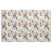 Llamas und Kakteen Stoff (Fat Quarter (45,7 x 55,9 cm))