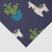 Llamas und Kakteen über den Zerfall der Marine Seidenpapier (Detail)