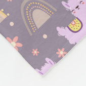 Llamas und Unicorns Fleece Blanket (Ecke)