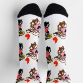 Llamas valentine's day socken (Oben)