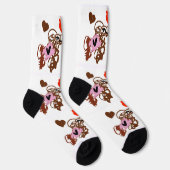 Llamas valentine's day socken (Rechts)