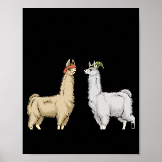 Llamas With Hats Carl Poster (Vorne)