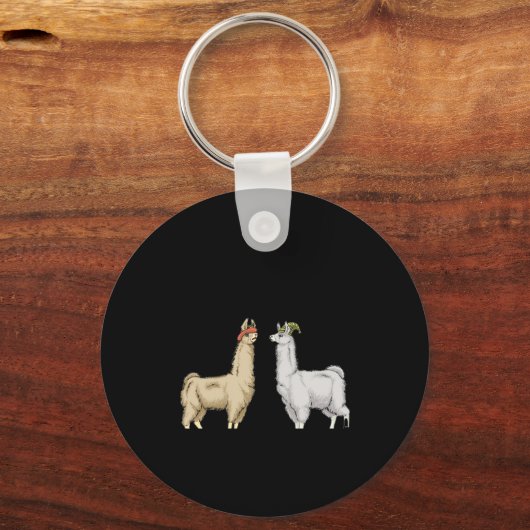 Llamas With Hats Carl Schlüsselanhänger (Vorderseite)