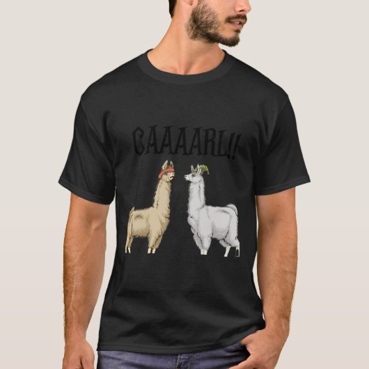 Llamas With Hats Carl  T-Shirt (Vorderseite)