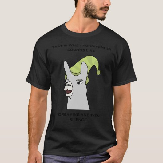 Llamas with Hats - "Das ist Vergebung T-Shirt (Vorderseite)