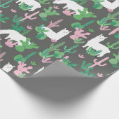 Llamas Wrapping Paper Geschenkpapier (Ecke)