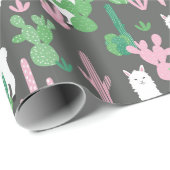 Llamas Wrapping Paper Geschenkpapier (Rolleneckpunkt)