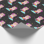 Llamas Wrapping Paper Geschenkpapier (Ecke)