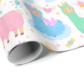 Llamas Wrapping Paper Geschenkpapier (Rolleneckpunkt)