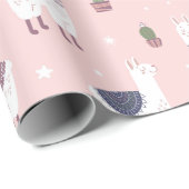 Llamas Wrapping Paper Geschenkpapier (Rolleneckpunkt)