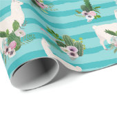 Llamas Wrapping Paper Geschenkpapier (Rolleneckpunkt)