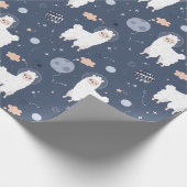 Llamas Wrapping Paper Geschenkpapier (Ecke)