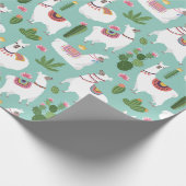 Llamas Wrapping Paper Geschenkpapier (Ecke)