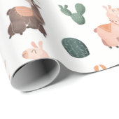 Llamas Wrapping Paper Geschenkpapier (Rolleneckpunkt)