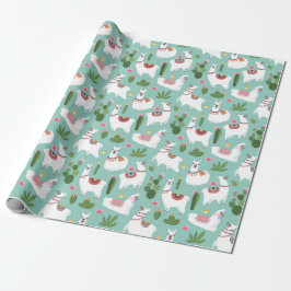 Llamas Wrapping Paper Geschenkpapier