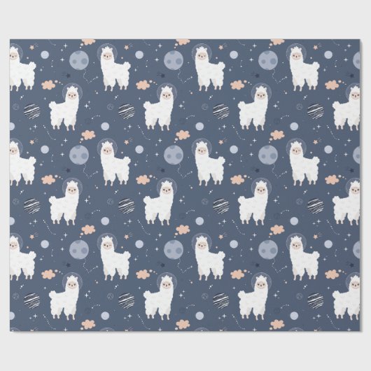 Llamas Wrapping Paper Geschenkpapier (Flach)