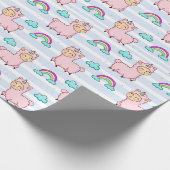 Llamas Wrapping Paper Geschenkpapier (Ecke)
