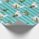 Llamas Wrapping Paper Geschenkpapier (Ecke)