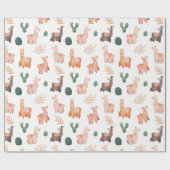Llamas Wrapping Paper Geschenkpapier (Flach)
