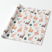 Llamas Wrapping Paper Geschenkpapier (Ungerollt)