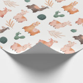 Llamas Wrapping Paper Geschenkpapier (Ecke)