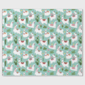 Llamas Wrapping Paper Geschenkpapier (Flach)