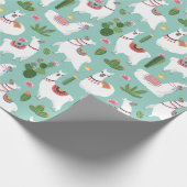 Llamas Wrapping Paper Geschenkpapier (Ecke)