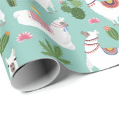 Llamas Wrapping Paper Geschenkpapier (Rolleneckpunkt)